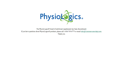 Desktop Screenshot of physiologics.com